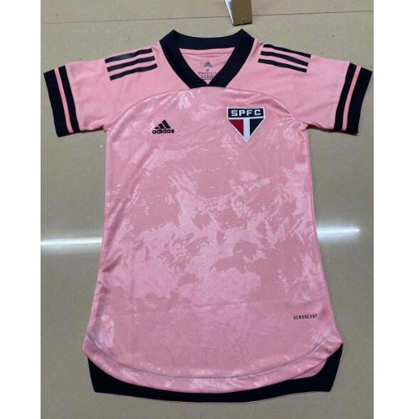 Sao Paulo Women Pink Soccer Jersey Shirt 2020/21